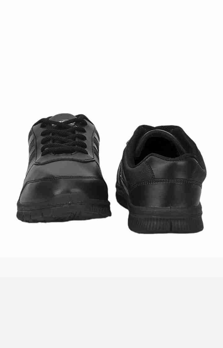 Unisex Black Lace-Up Closed Toe School Shoes