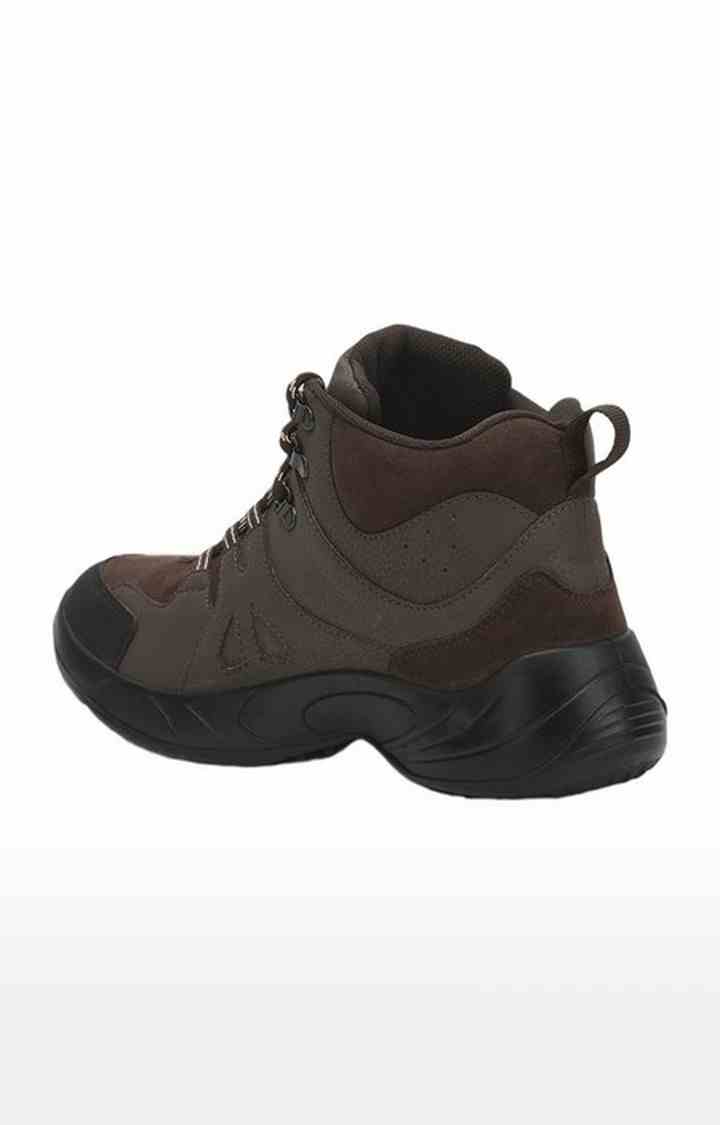 Men's Brown Lace-Up Closed Toe Hiking Shoes