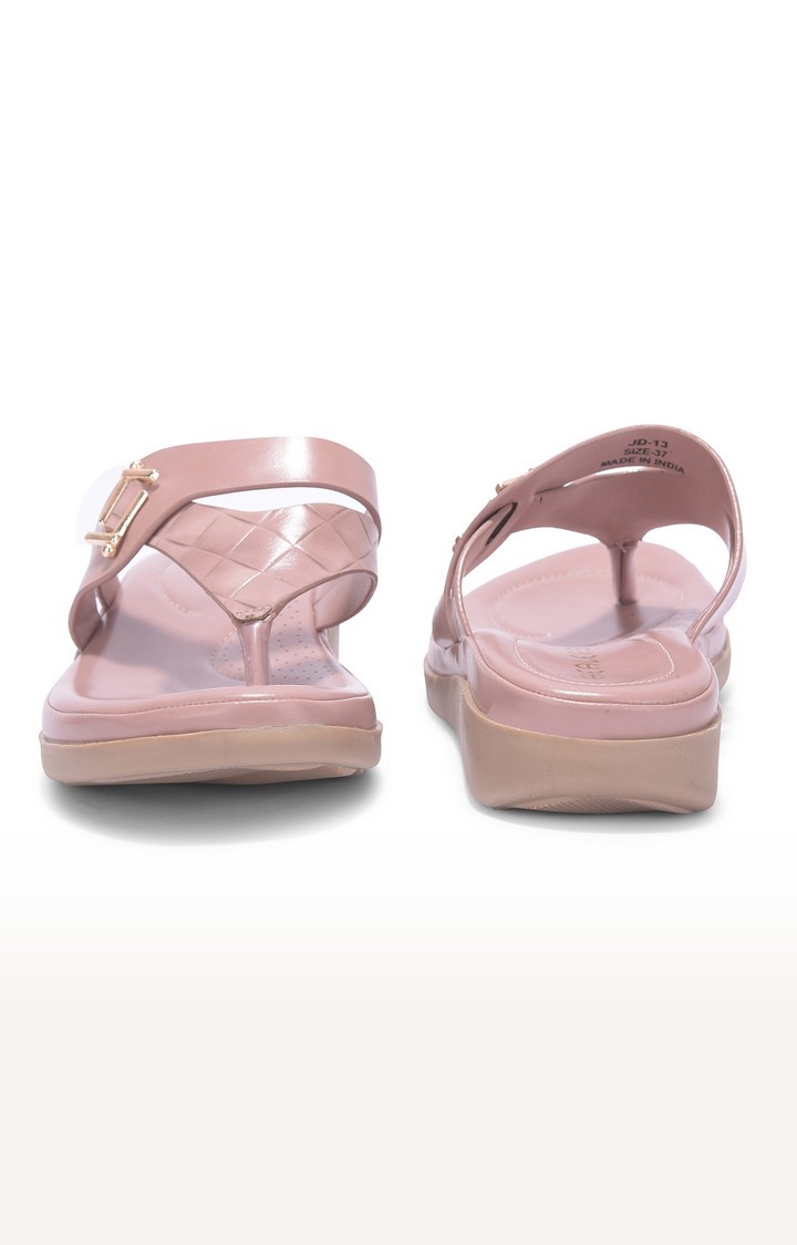Women's Pink Slip on Split Toe Wedges