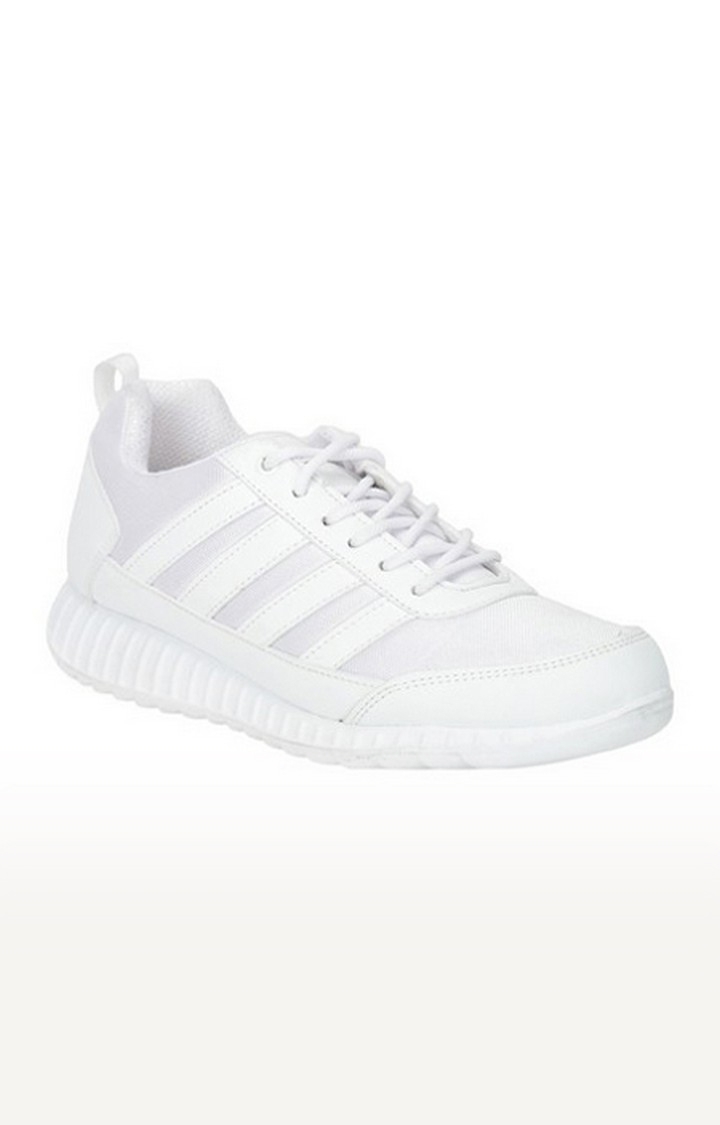 Liberty | Unisex Force 10 White School Shoes