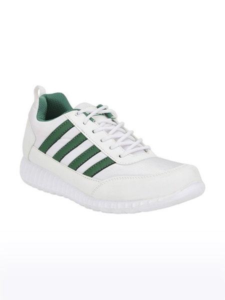 Unisex Force 10 PU White School Shoes