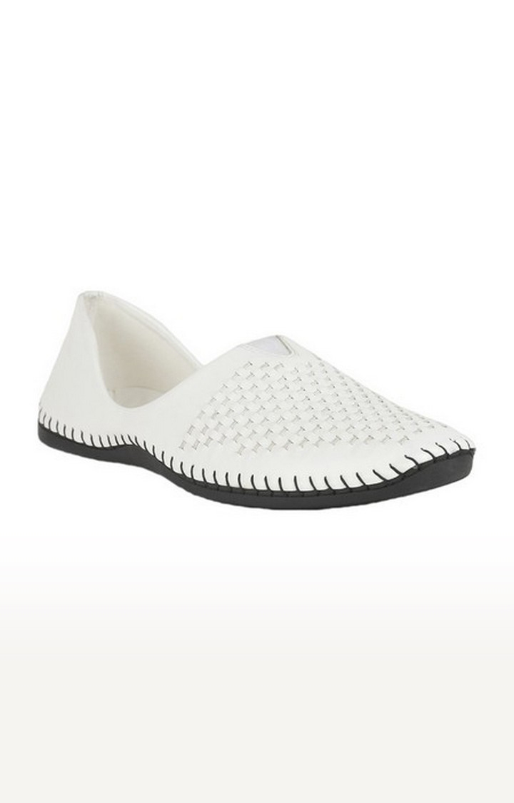 Liberty | Men's White Slip On Closed Toe Loafers