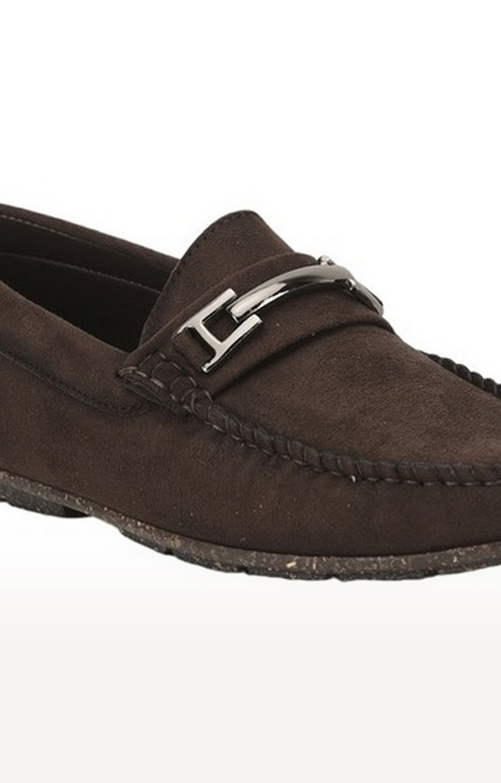 Men's Brown Slip On Closed Toe Loafers