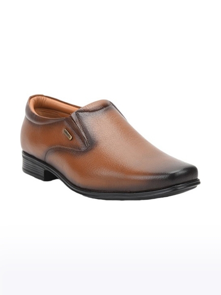 Men's Fortune Leather Brown Formal Slip-ons