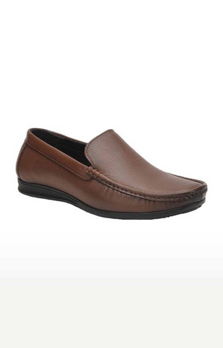 Liberty | Men's Brown Slip On Closed Toe Loafers