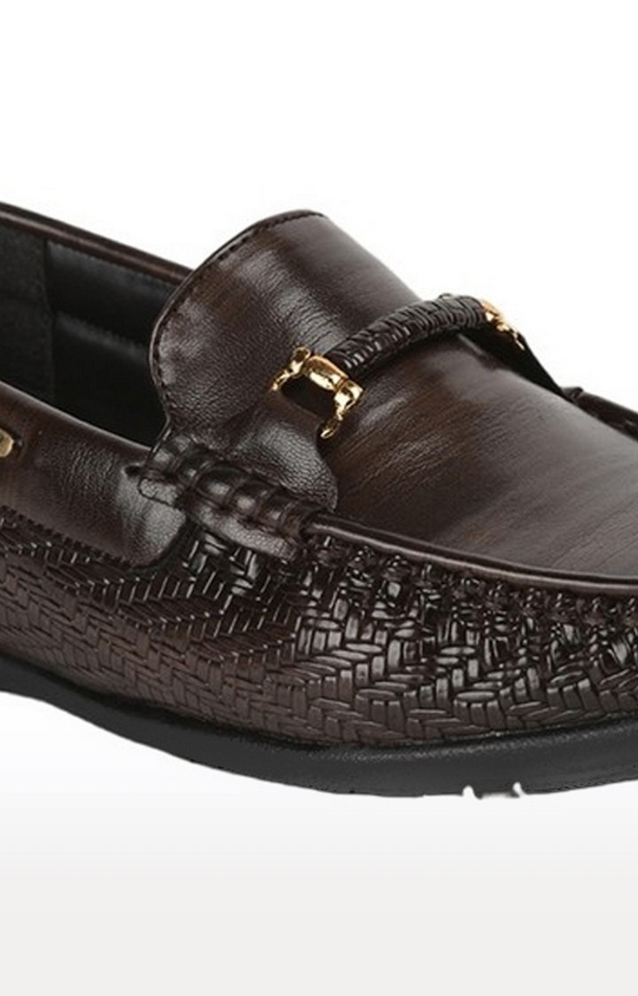 Men's Brown Slip on Closed Toe Loafers