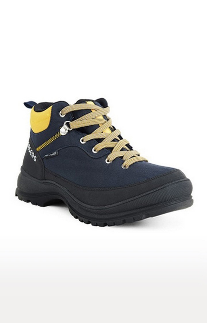 Men's Navy Lace-Up  Hiking Shoes