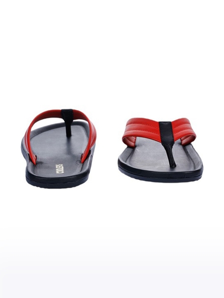 Men's Coolers PU Red Slippers