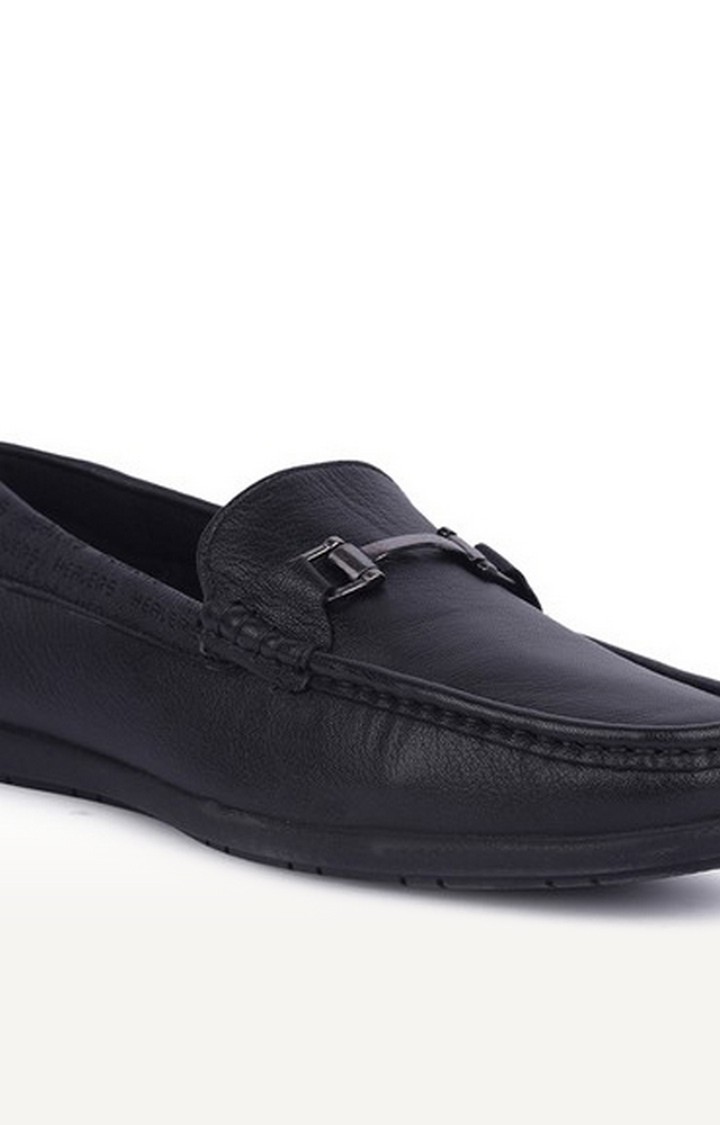 Men's Black Slip On  Loafers