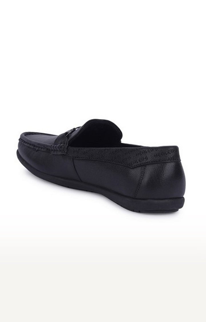 Men's Black Slip On  Loafers