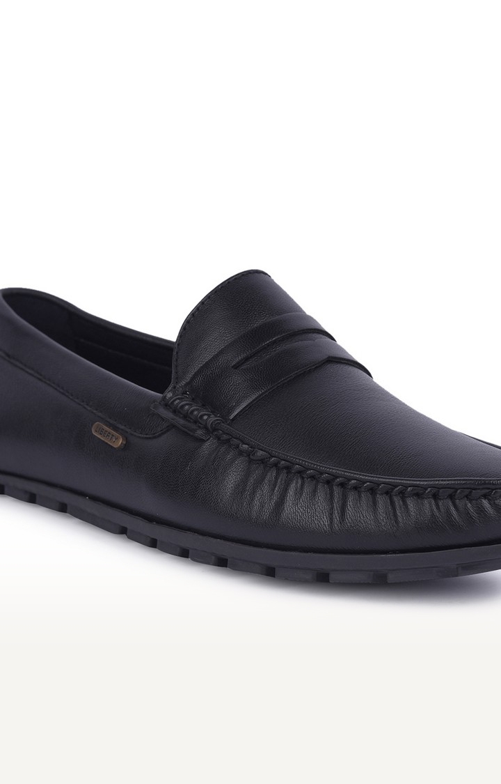 Men's Black Slip on Round Toe Loafers