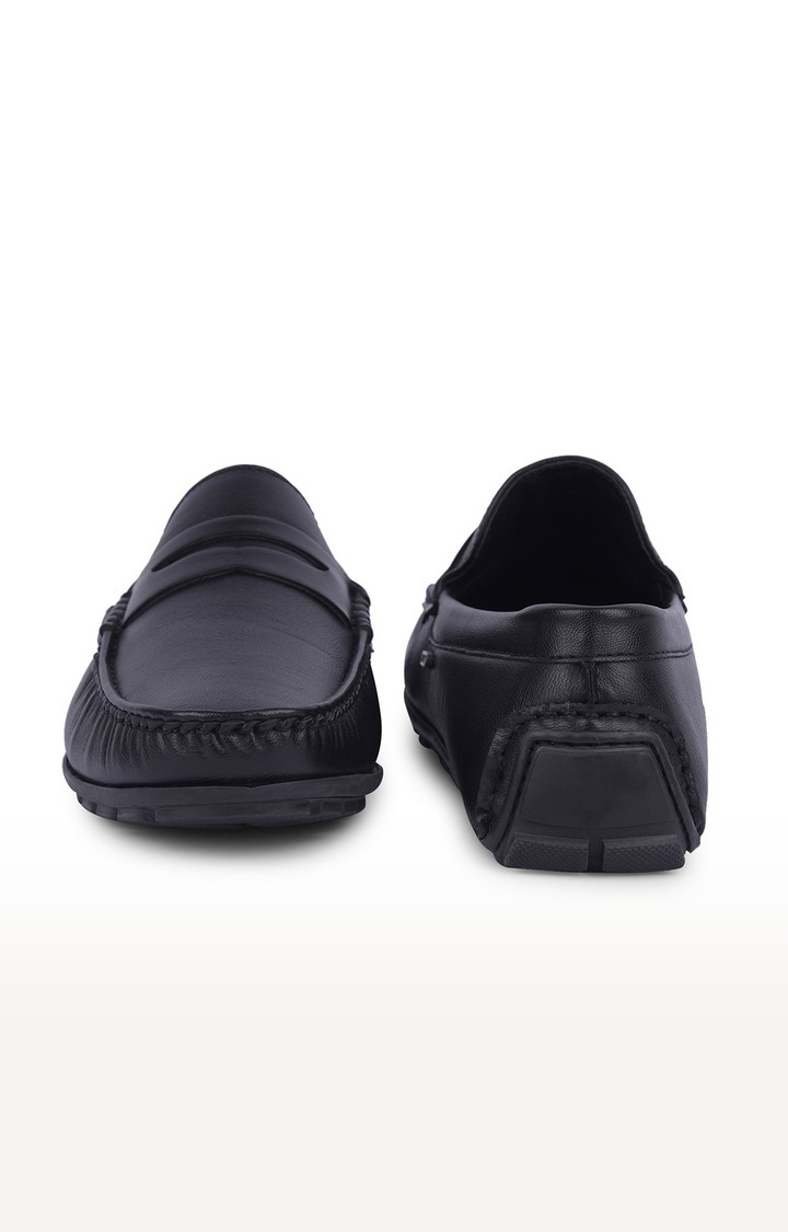 Men's Black Slip on Round Toe Loafers