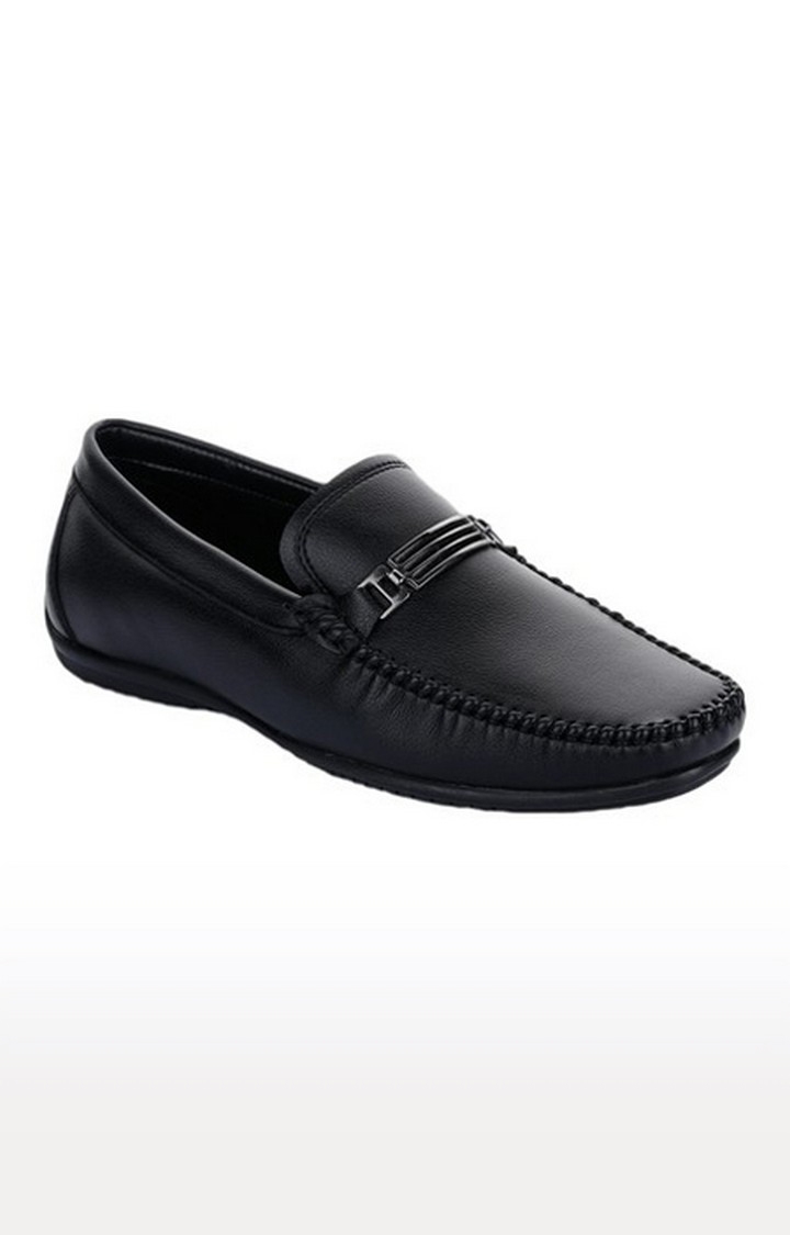 Men's Black Slip On Closed Toe Loafers
