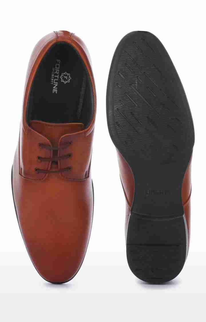Liberty Healers Fl-034 Mens Brown Formal Shoes