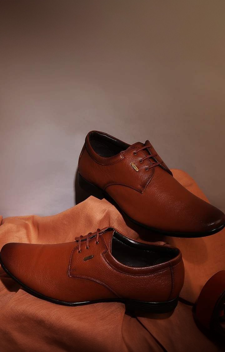 Liberty Healers Fl-034 Mens Brown Formal Shoes