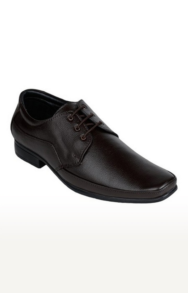 Men's Brown Lace-Up Closed Toe Formal Lace-ups