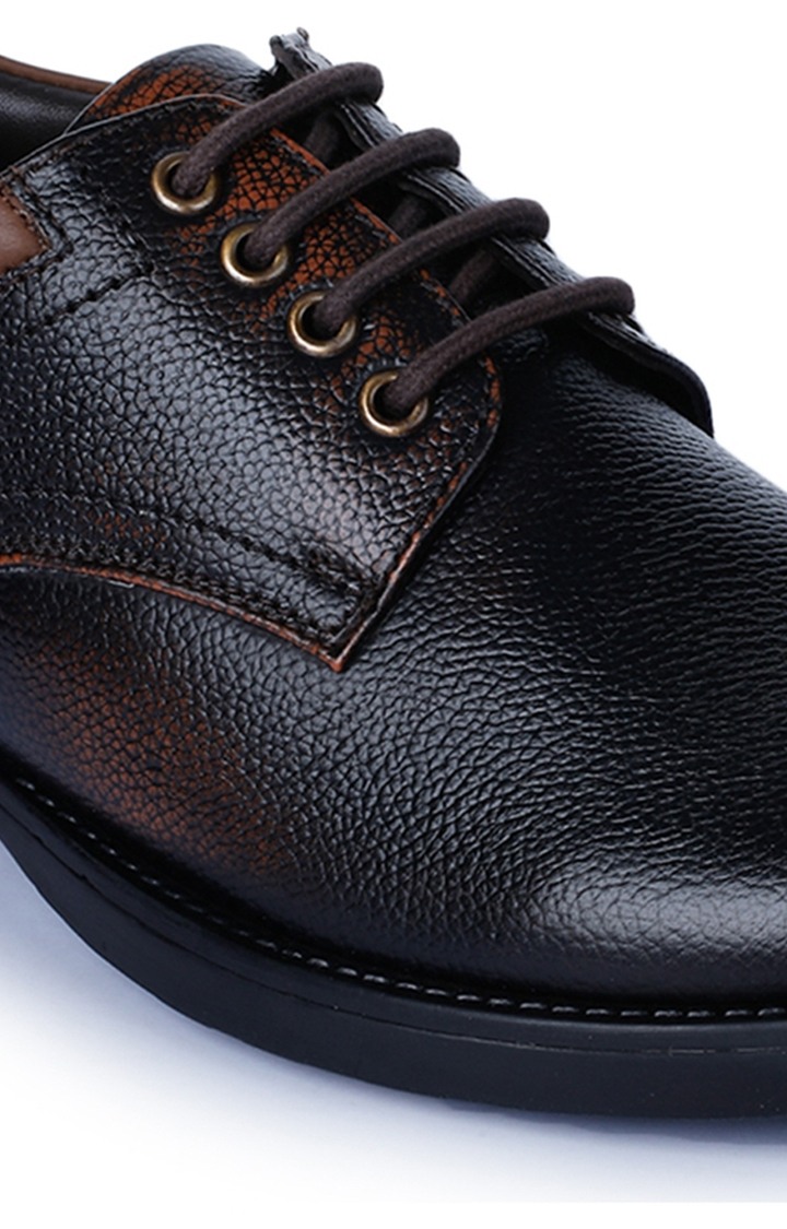 Liberty Healers Gas-C17 Mens Brown Formal Shoes