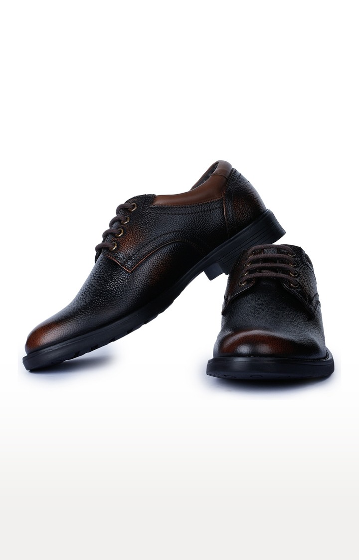 Liberty Healers Gas-C17 Mens Brown Formal Shoes