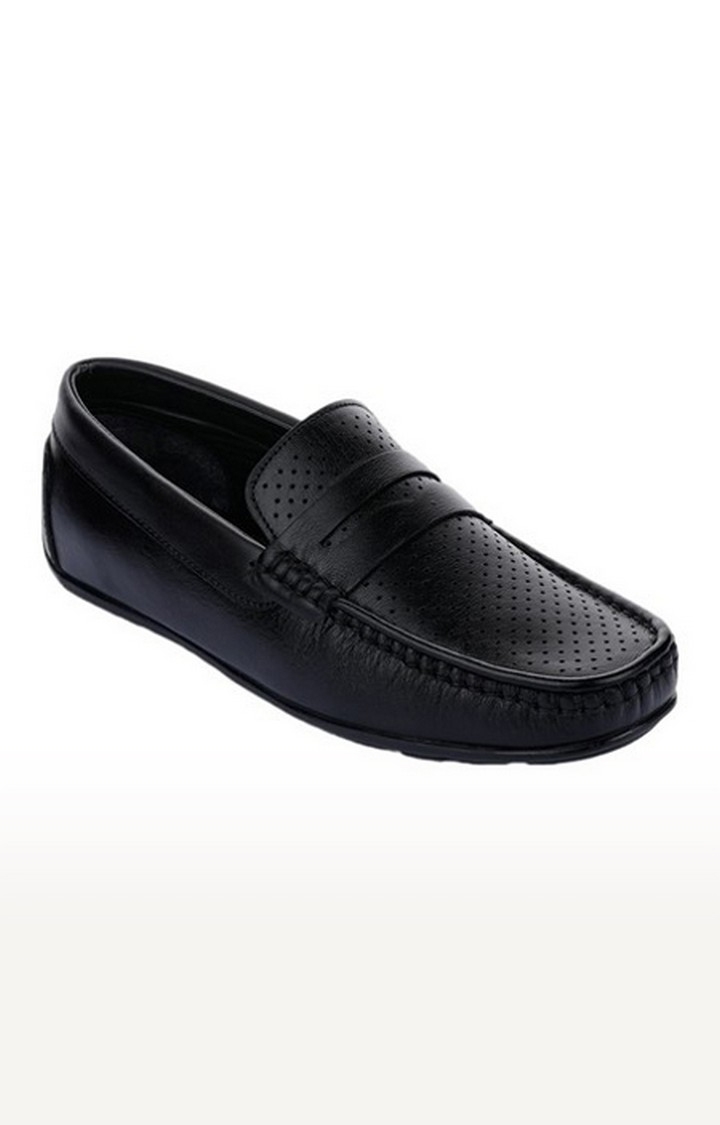 Men's Black Slip On Closed Toe Loafers