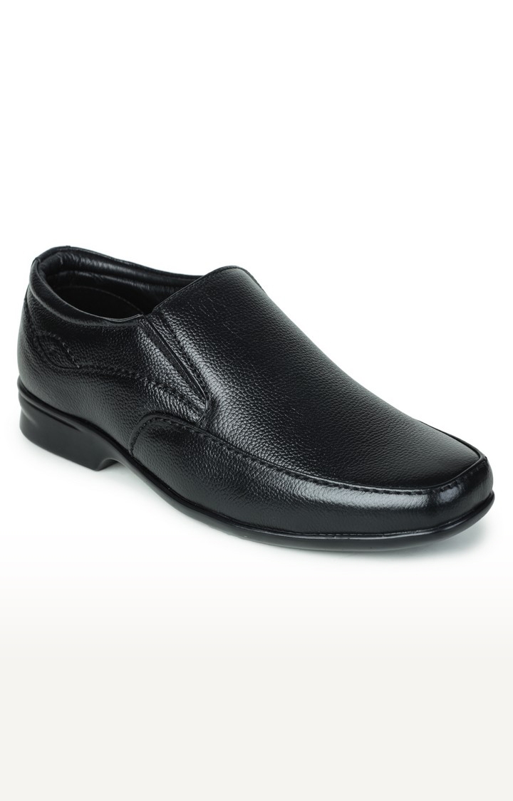 Men's Black Slip on Round Toe Formal Slip-ons