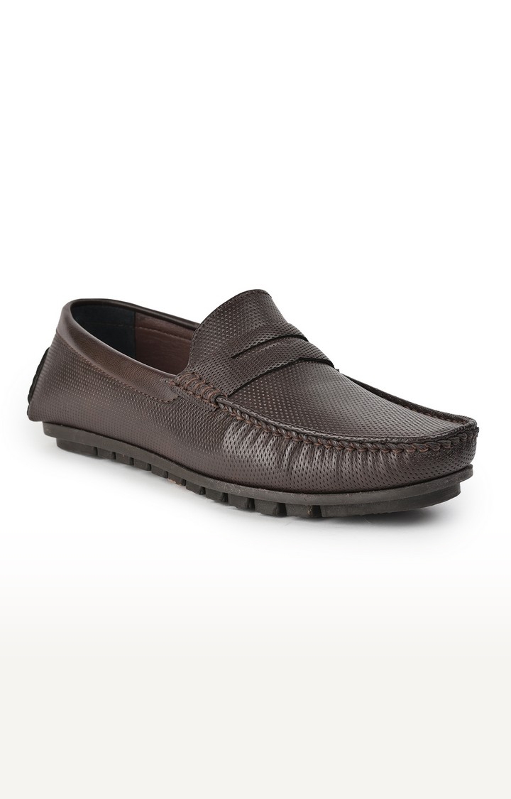 Liberty | Men's Brown Slip on Round Toe Loafers