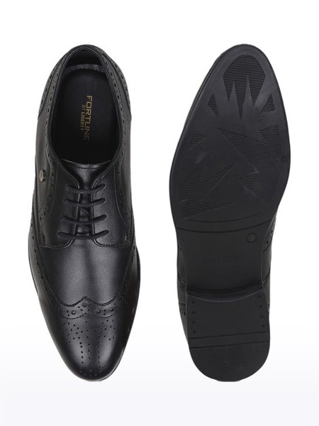 Fortune By Liberty Men's Black Formal Shoes