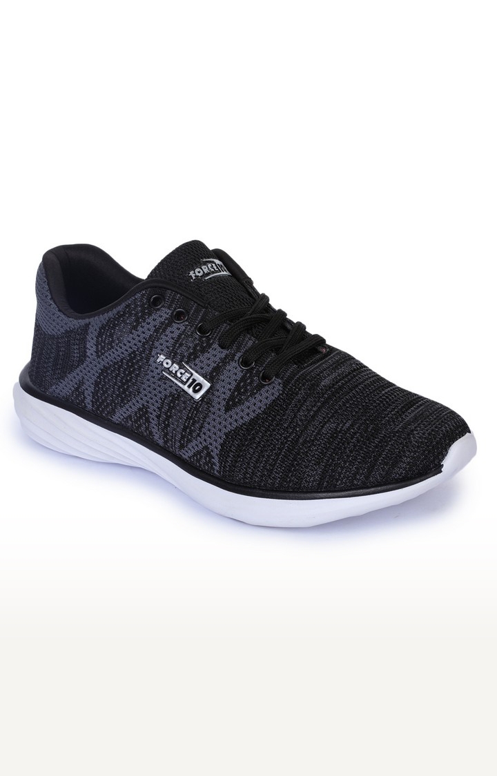 Liberty | Men's Black Lace up Round Toe Running Shoes