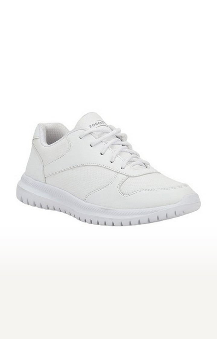 Liberty | Unisex Force 10 White School Shoes