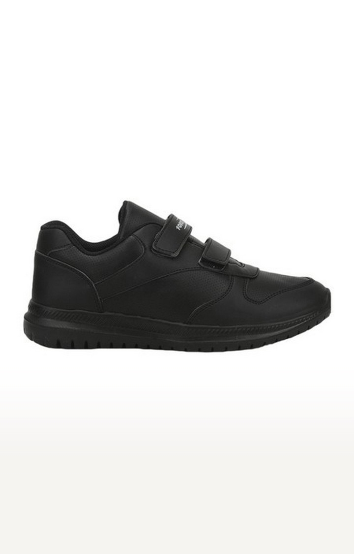 Unisex Black Velcro Closed Toe School Shoes