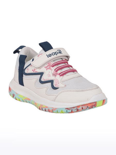 Leap7X By Liberty JAMIE-62 Cream Sports Shoes for Kids