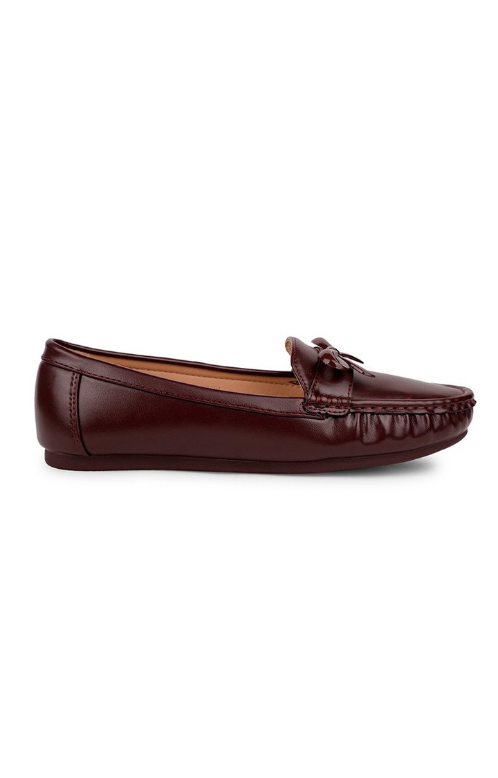 Women's Healers Fashion Maroon Ballerina Shoes