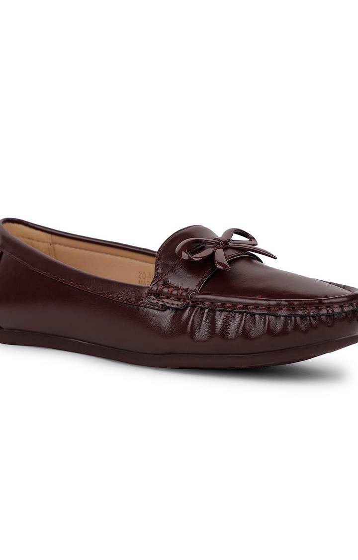 Women's Healers Fashion Maroon Ballerina Shoes