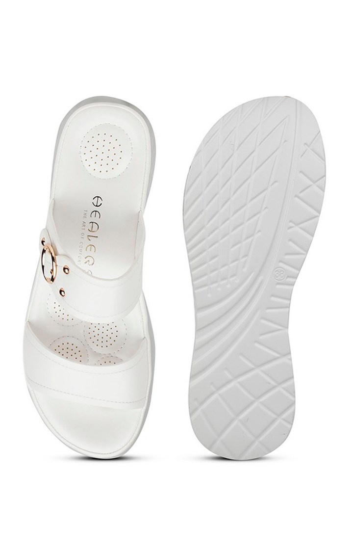 Women's Healers Fashion White Slippers