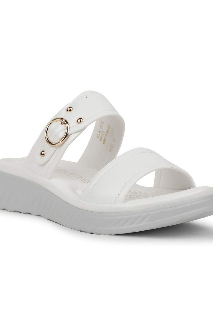 Women's Healers Fashion White Slippers