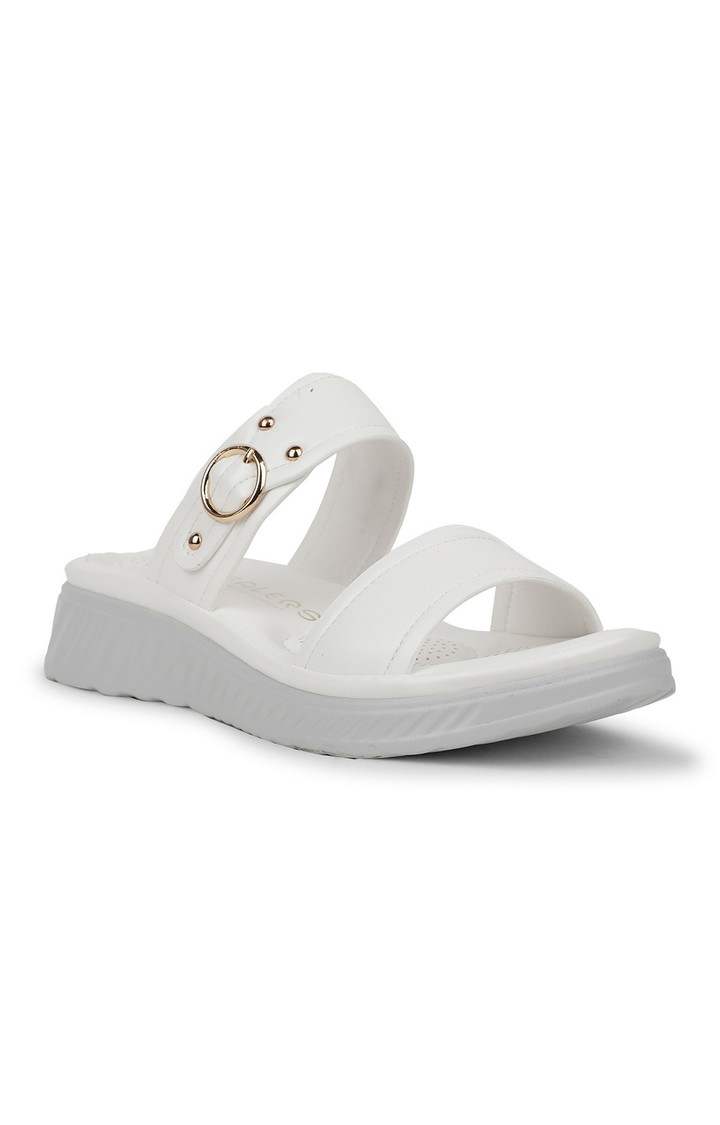 Women's Healers Fashion White Slippers