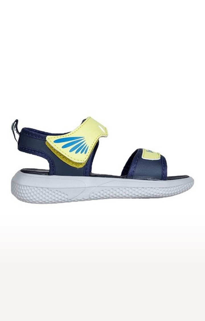 Unisex Yellow Velcro Open Toe Sandals