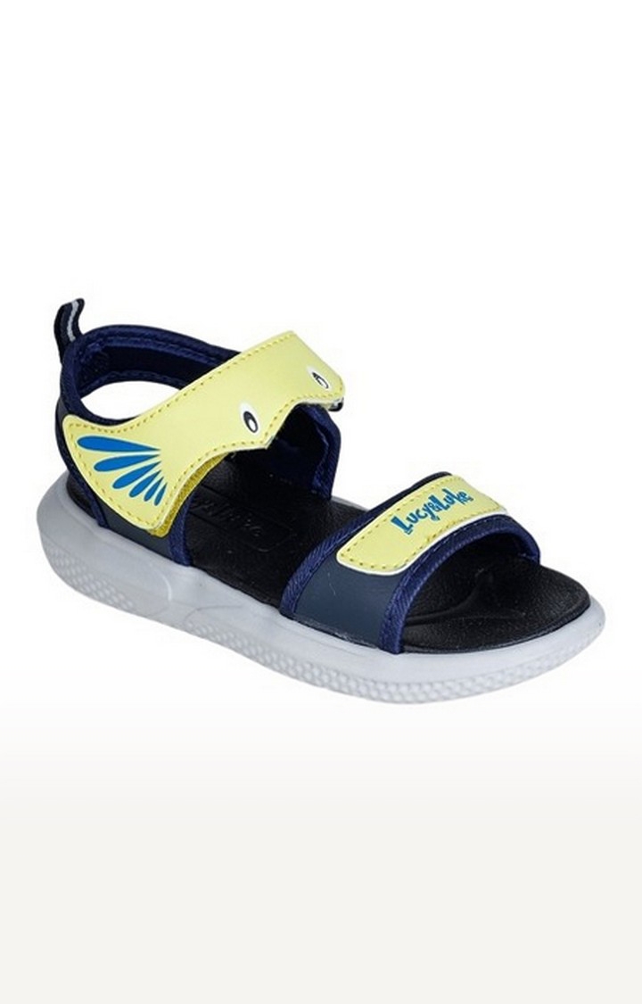 Liberty | Unisex Yellow Velcro Open Toe Sandals