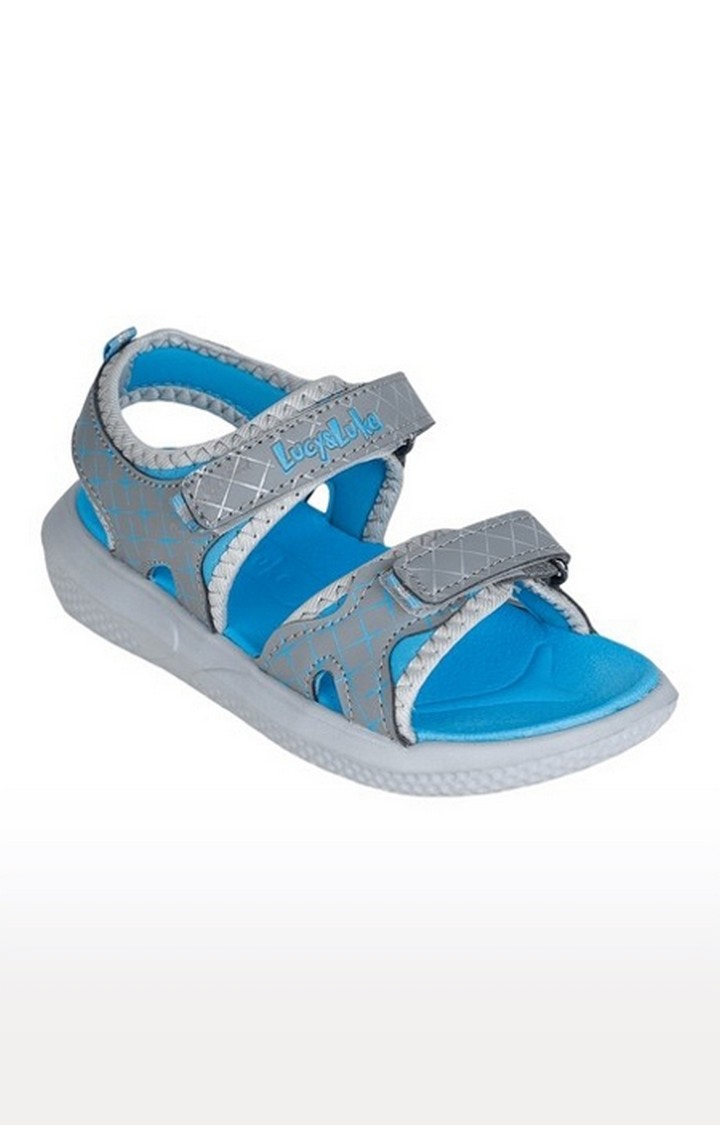Liberty | Unisex Grey Velcro Open Toe Sandals