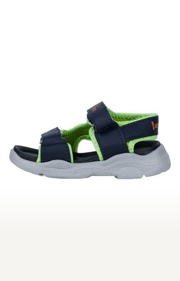 Unisex Green Velcro Open Toe Sandals