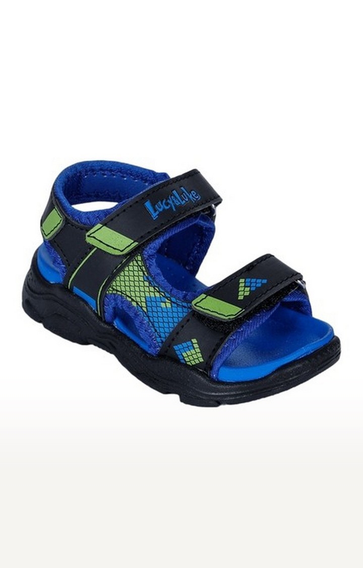 Liberty | Unisex Blue Velcro Open Toe Sandals