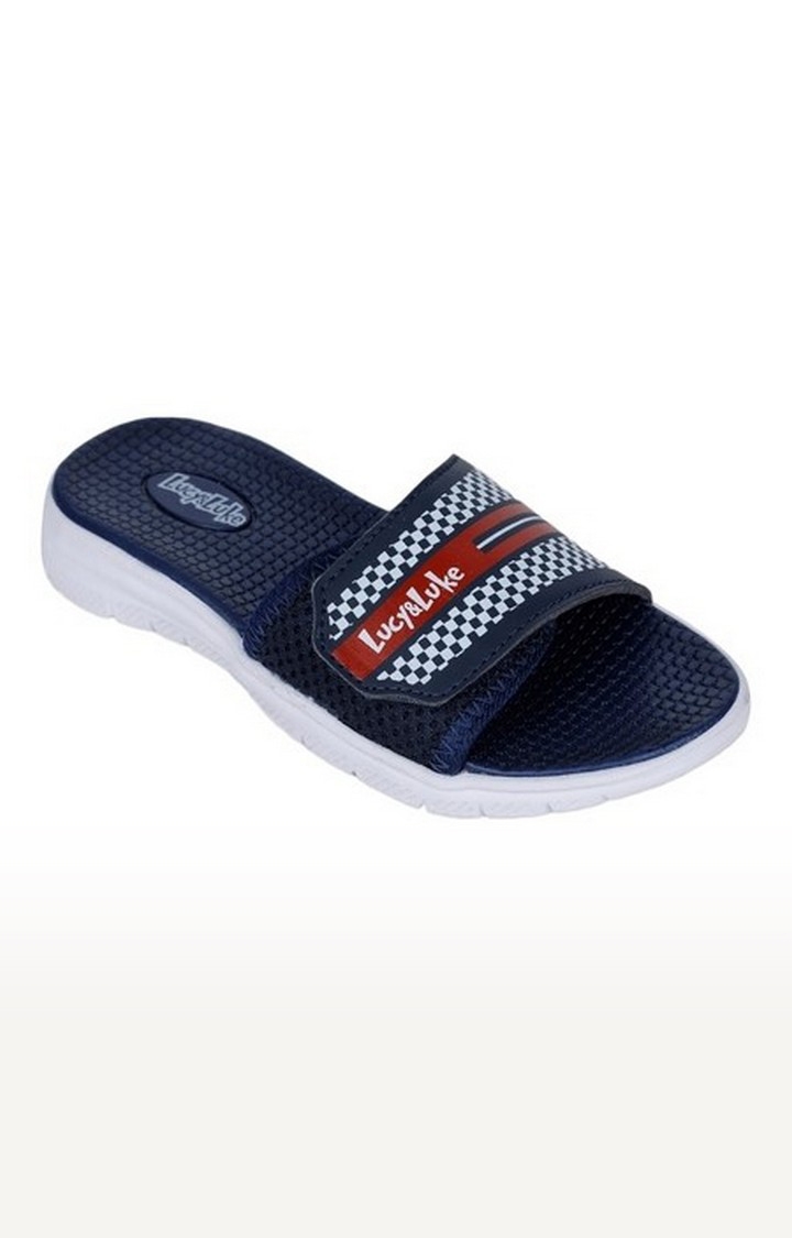 Liberty | Unisex Blue Slip On Open Toe Flip Flops