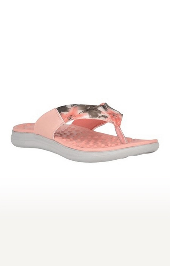 Women's Pink Slip On Split Toe Flat Slip-on