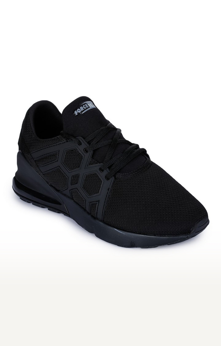 Men'S Force 10 Black Running Shoes
