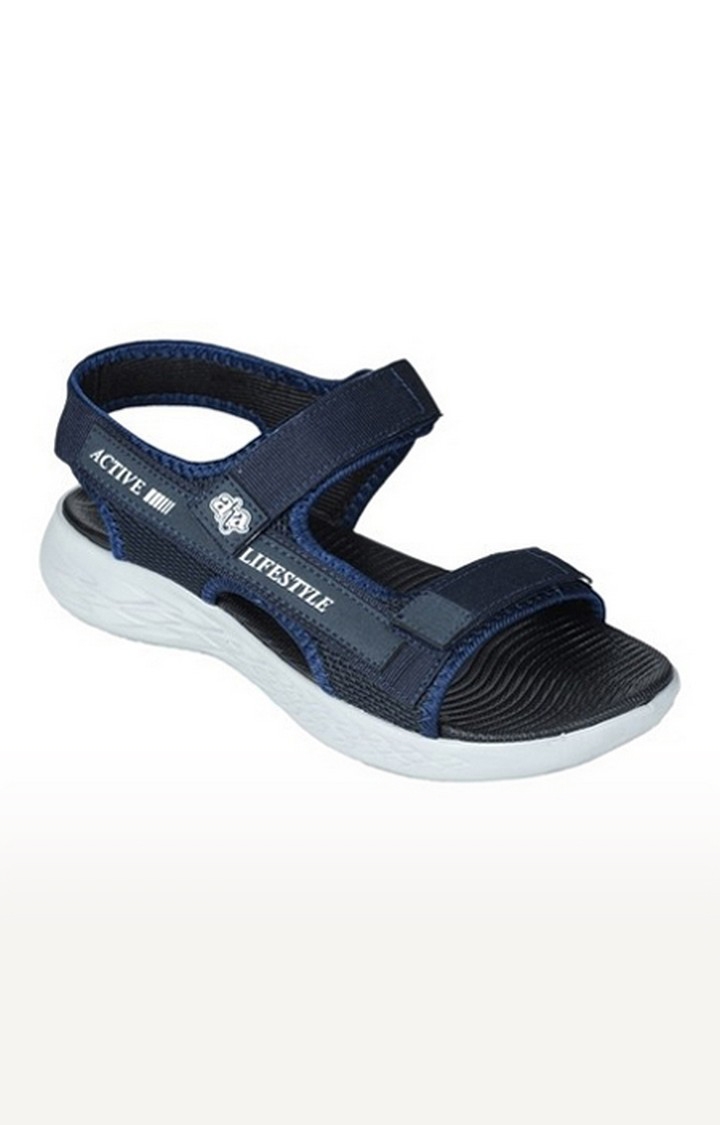 Liberty | Men's Blue Velcro Open Toe Sandals