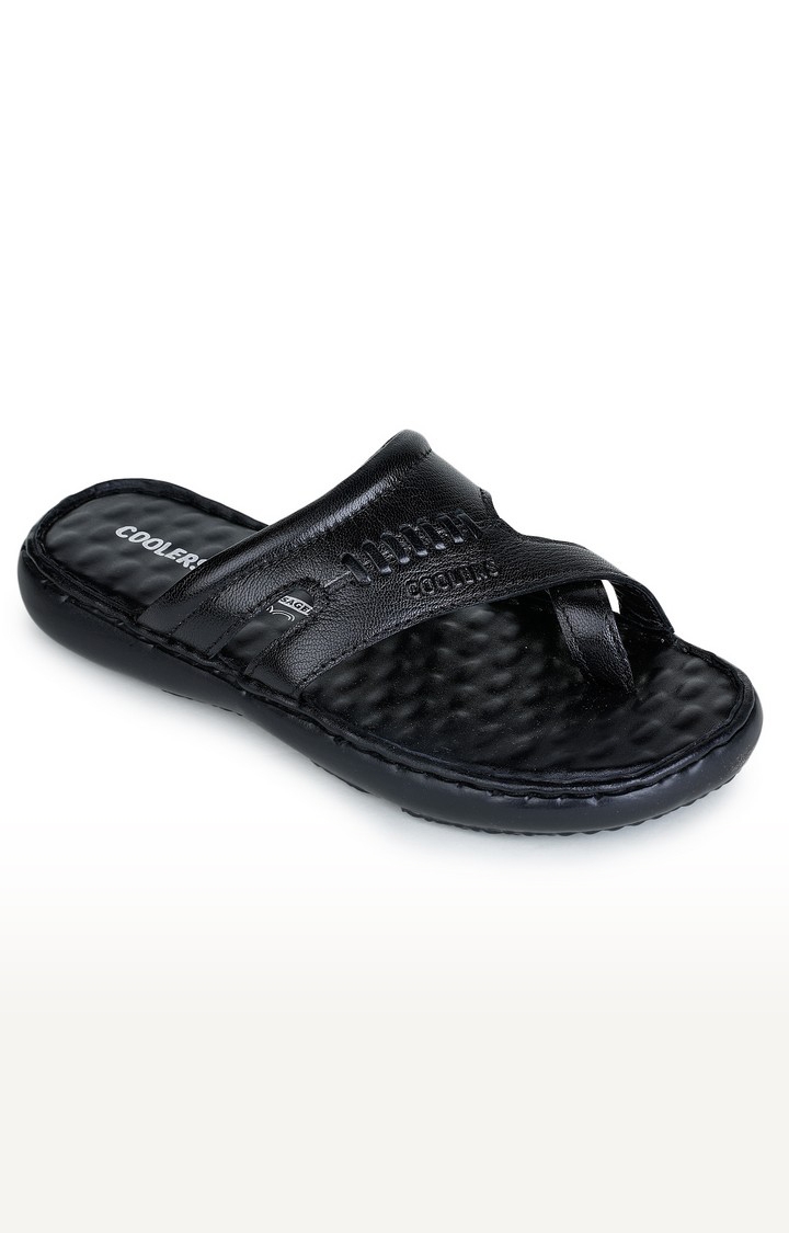 Men'S Coolers Black Slippers