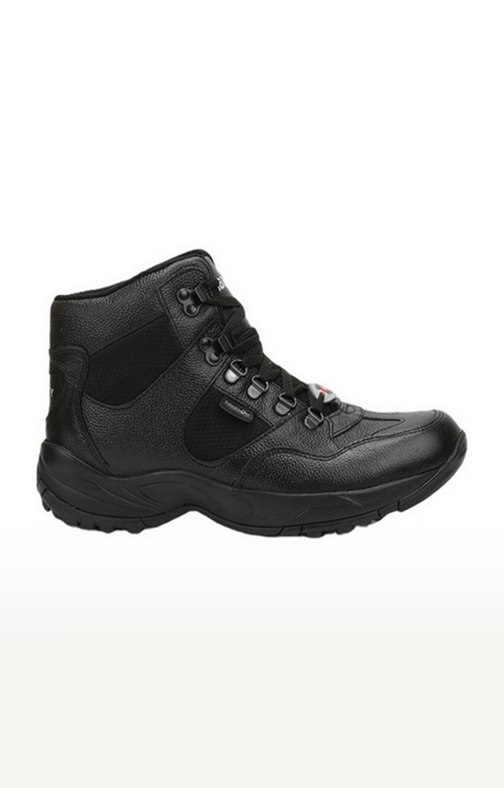 Liberty | Men's Black Lace up Round Toe Boots