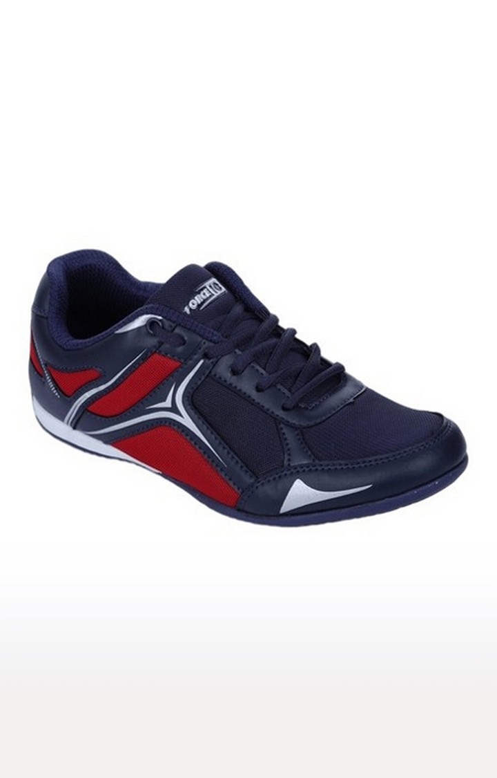 Liberty | Men's Blue Lace-Up Round Toe Sneakers