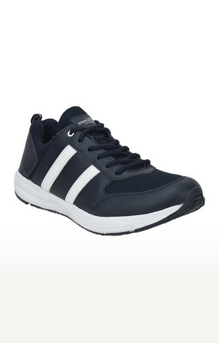 Liberty | Men's Blue Lace-Up Round Toe Running Shoes