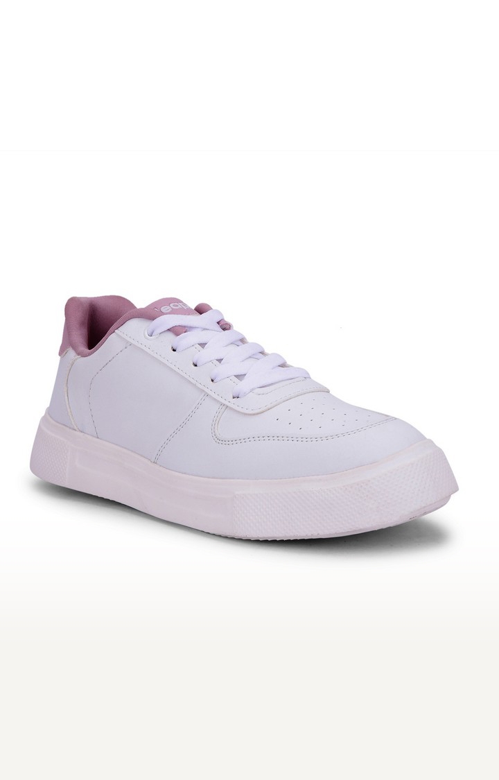 Women's White Lace-Up  Casual Lace-ups