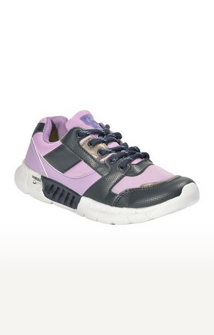 Liberty | Women's Purple Lace-Up Round Toe Running Shoes